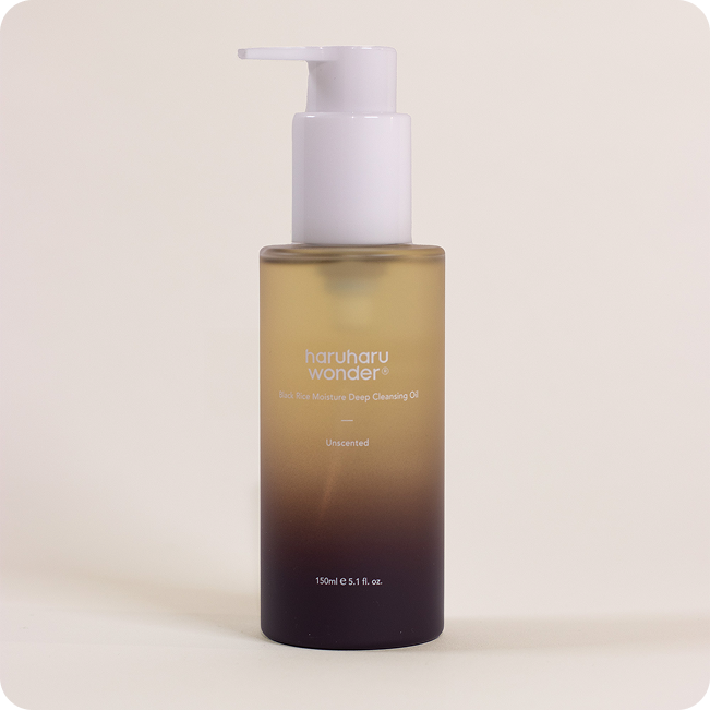 Huile démaquillante Haruharu Wonder 150ml, nettoyant hydratant pour peau sèche, incluse dans le Coffret Hydra+ - Peau Sèche Coffret.